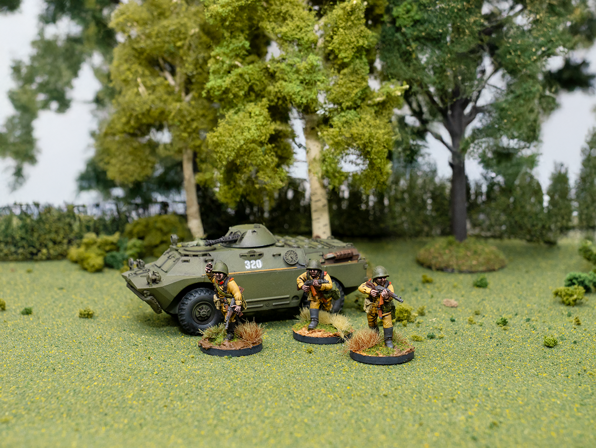 Soviet scout units advancing